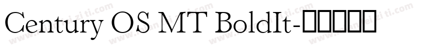 Century OS MT BoldIt字体转换